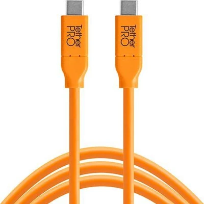 Afbeelding van Tether Tools TetherPro USB C to 90cm oranje