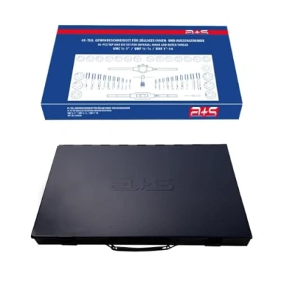 Afbeelding van a+s Albrecht und Schulte Set van 45 inch tappen UNC 1/4 20 1&quot; 8 UNF 28 14 Handtap, matrijs, gereedschapshouders en matrijzen, schroevendraaiers