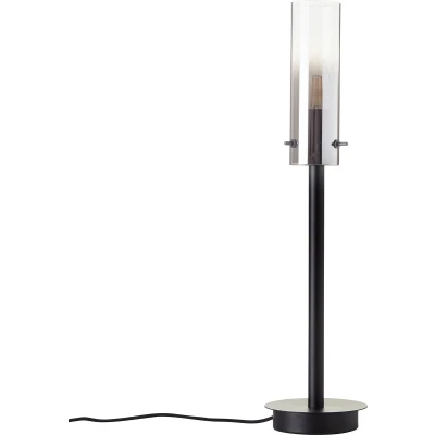 Afbeelding van Brilliant Glasini Tafellamp Ø 12 cm Zwart/Gerookt Glas