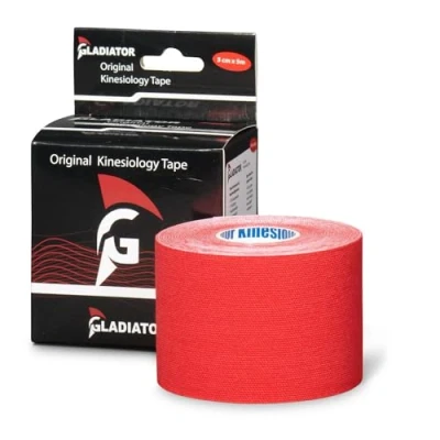 Afbeelding van Gladiator Sports Kinesiotape Kinesiologie Tape Bandage Hooikoortstape Vermindert Hooikoorts Klachten Per Rol Rood