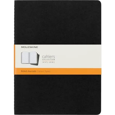 Afbeelding van Schrift Moleskine 190x250mm lijn 240blz 70gr zwart