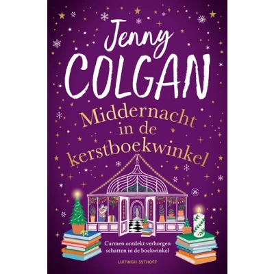 Image de Middernacht in de kerstboekwinkel