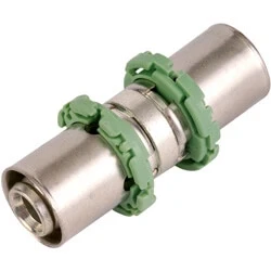 Afbeelding van Comap MultiSkin messing perskoppeling recht 16 (water)