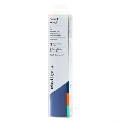 Afbeelding van Cricut Smart Vinyl Permanent Joy Xtra Folieset Snijbreedte 30.5 cm Blauw, Oranje, Munt
