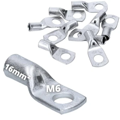 Afbeelding van Cembre A3 M6 buiskabelschoen, 16 mm², M6, niet geïsoleerd, vertind koper, 10 stuks
