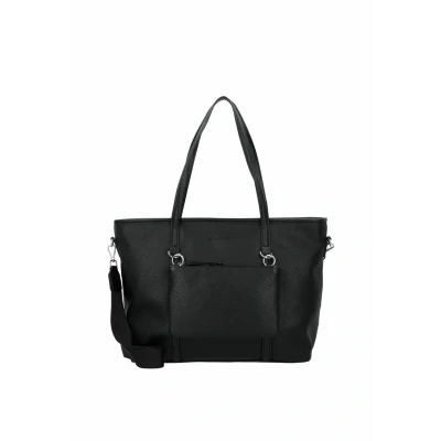 Afbeelding van TOM TAILOR Shopper Jamila Zip Black zwart