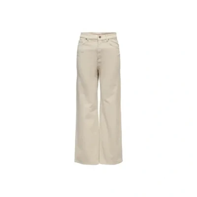 Afbeelding van ONLY Onlhope Global WIDE Broek, Dames, Maat: 38x32, Oatmeal