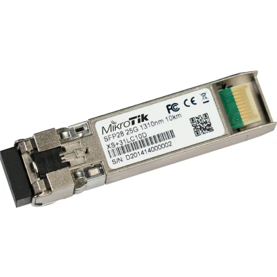 Afbeelding van Mikrotik XS+31LC10D netwerk transceiver module Vezel optiek 25000 Mbit/s SFP28 1310 nm