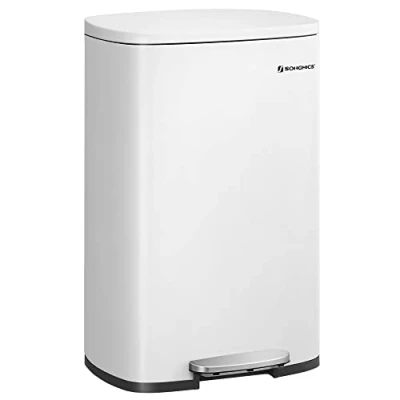 Afbeelding van SONGMICS Prullenbak 50 Liter Pedaal Emmer