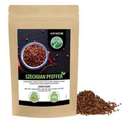 Afbeelding van Hele Sichuan peper (200 g), 100% natuurlijke peper, groene zonder toevoegingen, veganistische van Timut
