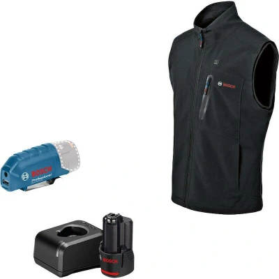 Afbeelding van Bosch Professional 06188000G8 Verwarmde bodywarmer GHV 12+18V XA Maat: XXL Zwart