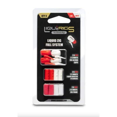 Afbeelding van Liquirigs Liquid Zig Full System Red &amp; White Imitatie aas