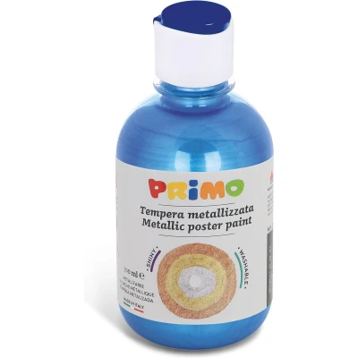 Afbeelding van Primo kant en klare METALLIC plakkaatverf, flacon 300 ml met doorstroomdop ultramarijn