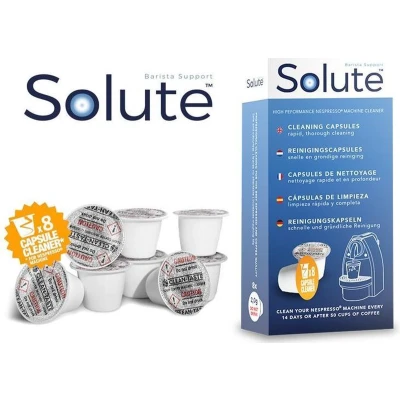 Afbeelding van Solute Reinigingscapsules voor Nespresso compatible koffiemachines Koffiemachine onderhoud/reinigen