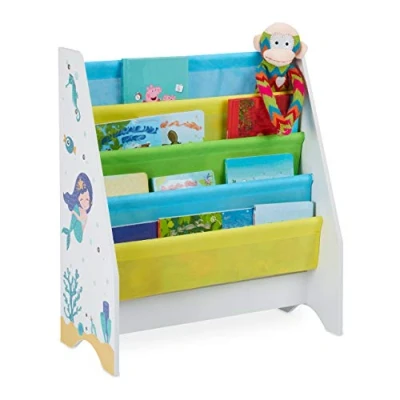 Afbeelding van Relaxdays kinderboekenkast boekenkast kinderen speelgoedkast kinderkast boeken B