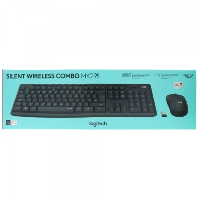 Afbeelding van Logitech Keyboard/Muis Set MK295, Draadloos, grafiet Stil, DE, Optisch, 1000 dpi, Retail