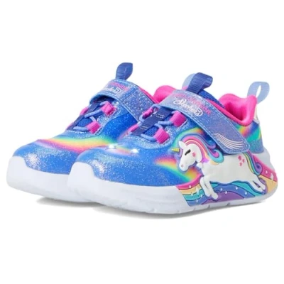 Afbeelding van Skechers Unicorn Chaser Sneakers voor meisjes, Blauw/Veelkleurig, 20.5 EU