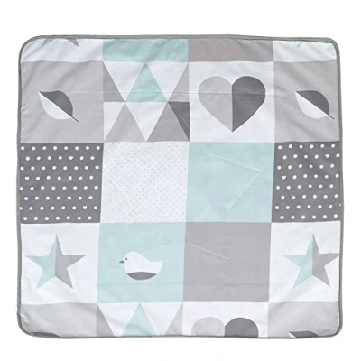 Afbeelding van Roba Deken Happy Patch 80 X Cm Katoen Grijs/groen
