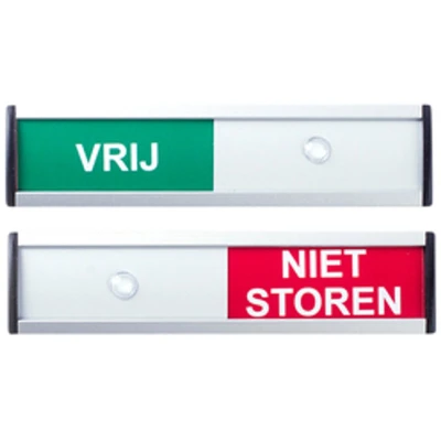 Afbeelding van Infobord vrij/niet storen 125x30mm