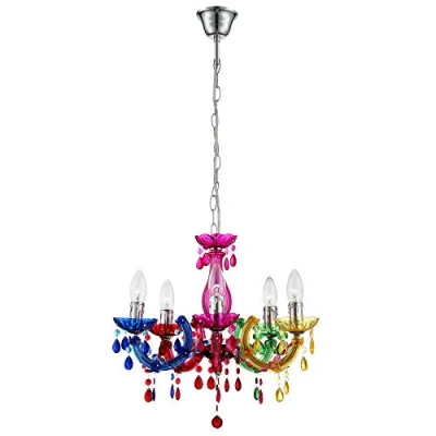 Afbeelding van Kroonluchter Globo Cuimbra II Multicolour Acryldecoratie kristallen