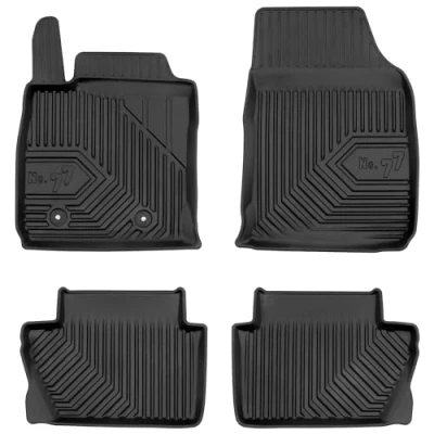 Afbeelding van M MOTOS Rubberen vloermat voor Ford EcoSport II 2017 2022 Verbeter je reiscomfort met de zwarte antislip mat Auto nr. 77 automat alle weersomstandigheden auto, bescherming tegen l