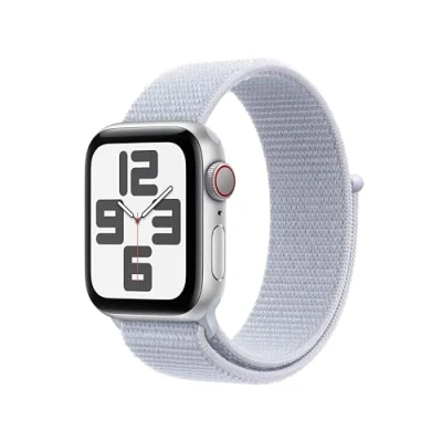 Afbeelding van Apple Watch Se GPs + Cellular 40mm Silver Aluminium Case Blue Cloud Sport Loop