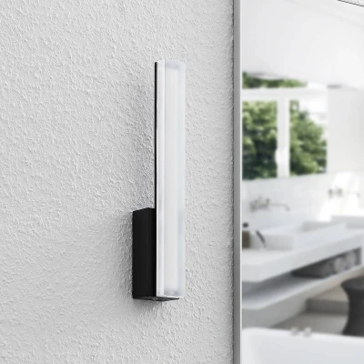 Afbeelding van Lucande Lisana LED wandlamp, IP44, verticaal