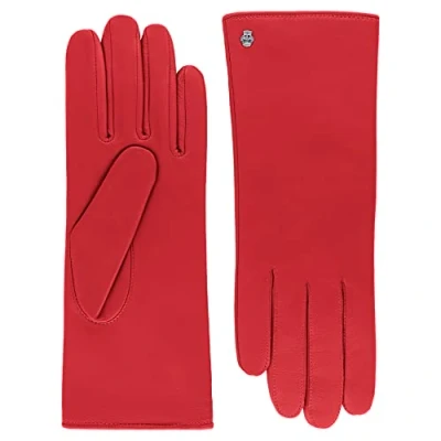 Afbeelding van Roeckl Hamburg leren handschoenen, klassiek rood, 6,5 dames