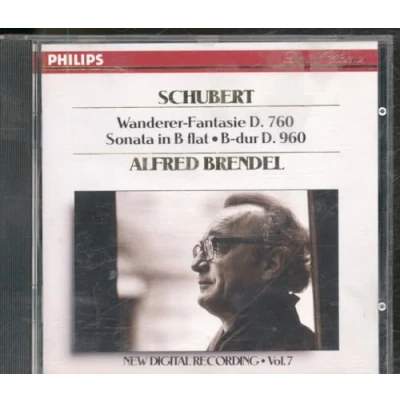 Afbeelding van Schubert: Piano Sonata in Bb, Wanderer Fantasy / Brendel
