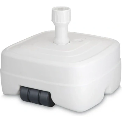 Afbeelding van Parasolvoet Gardalux (Verrijdbaar, Vulbaar tot 45 liter, Voor palen van Ø 33 50 mm, Wit)