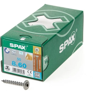 Afbeelding van Spax s tellerkopf t40 rvs A2 8x60