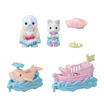 Image de Figurines Sylvanian Families Le petit train de la mer