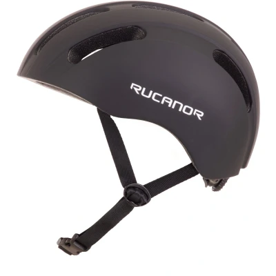 Afbeelding van Rucanor City Flow Fietshelm (EN 1078) Verstelbaar met Draaiknop Lichtgewicht Maat L 55 58 cm Zwart Skatehelm