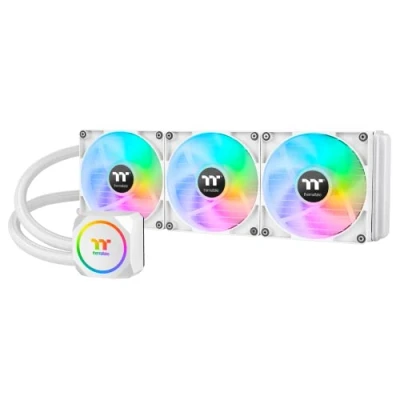 Afbeelding van Thermaltake TH420 ARGB SyncCPU AIO LiquidCooler Snow PC waterkoeling