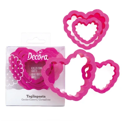 Afbeelding van Koekjes Uitsteker Hart Gekarteld Set/4