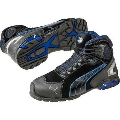 Afbeelding van PUMA Rio Black Mid 632250 45 Hoge veiligheidsschoenen S3 Schoenmaat (EU): Zwart, Blauw 1 stuk(s)