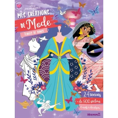 Image de Disney Princesses Coup de coeur créations Mes mode Tenues danse 24 tenues, + 500 stickers, 4 modifs à décalquer