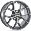 Afbeelding van BBS 5 gat 17duim 114.3mm lichtmetalen Velg SR mat grijs 0358542#