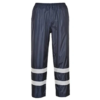 Afbeelding van Regenbroek Iona Donker blauw met reflecterende striping Maat L