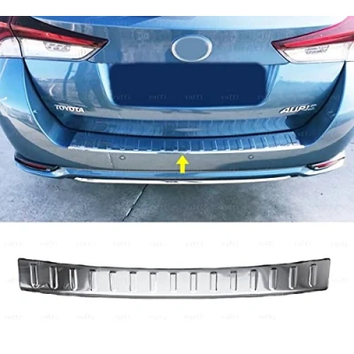 Afbeelding van Chrome Krasbestendige bescherming voor de achterbumper van roestvrij staal Auris Touring Sports vanaf 2013