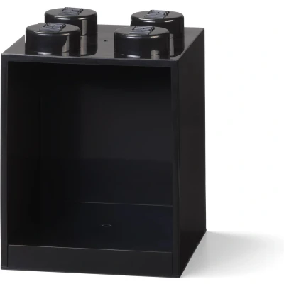 Afbeelding van Lego Wandschap Brick 4 Polypropyleen Zwart