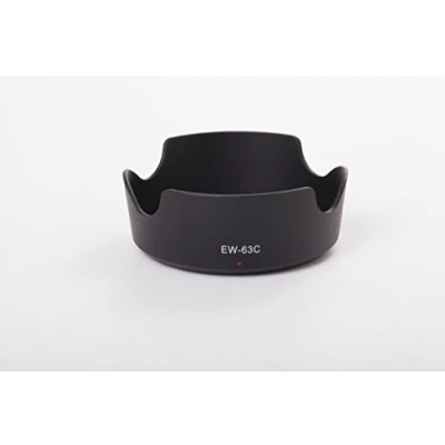 Afbeelding van vhbw Zwarte zonneklep compatibel met Canon EF S 18 55 mm IS STM cameralens vervanging voor EW 63c.
