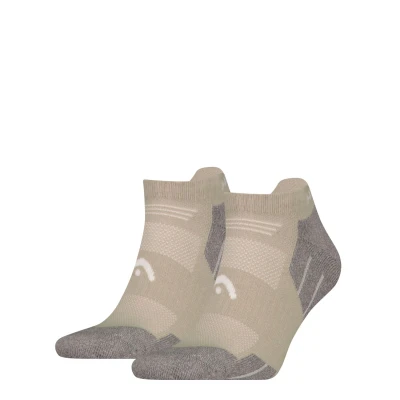 Afbeelding van HEAD 2P sneakersokken hiking beige &amp; grijs 43 46