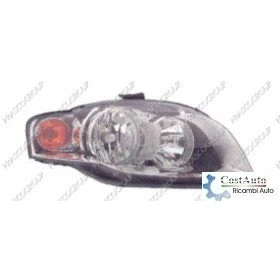 Afbeelding van PRASCO RN3294913 Koplampen rechts H7/H1 zwart Met regelmotor voor LWR, Verchroomde rand RENAULT: Clio 4, 4