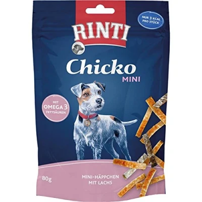 Afbeelding van Rinti Chicko Mini Snack 12x80g (Lachs)