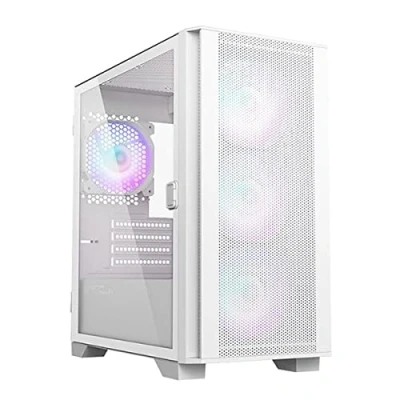 Afbeelding van Montech AIR 100 ARGB Wit Minitowermodel Micro ATX (µATX), Mini ITX Gehard glas RGB controller