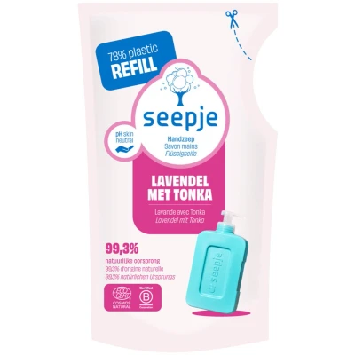 Afbeelding van Seepje Handzeep Lavendel Tonka Navulling 300ML