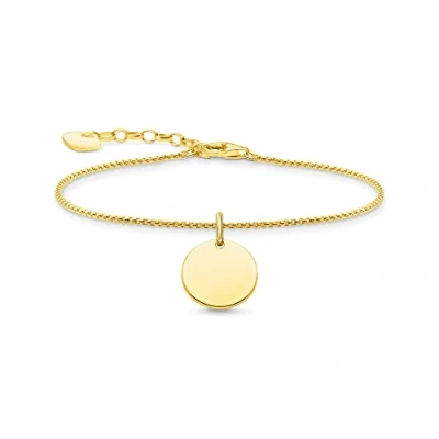 Afbeelding van Thomas Sabo A1960 413 39 L19V Armband Dames 925er Zilver geel verguld 16 19 cm