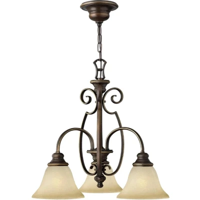 Afbeelding van Hinkley LED Kroonluchter 3X E27 Max 60W Dimbaar Antique Bronze