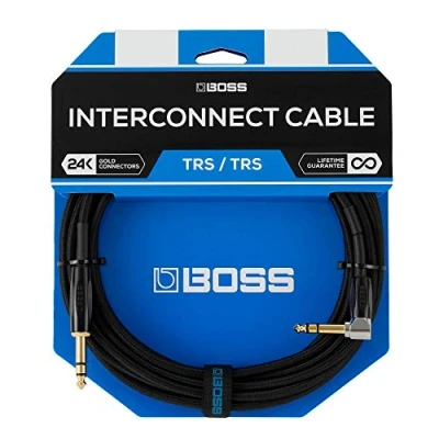 Afbeelding van Boss BCC 3 TRA Jack kabel, TRS, 1m, recht haaks